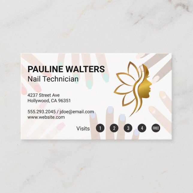 Rosa Nagel polska | Lojalty | skönhet Lojalitetskort (Framsida)