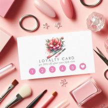 Rosa Nail Salon Loyalty Card
