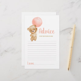 Rosa Nalle Adress till Mamma som ska vara kort