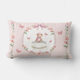Rosa Nalle Fantasies Lumbarkudde