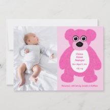 Rosa Nalle Flicka Birth Annouement