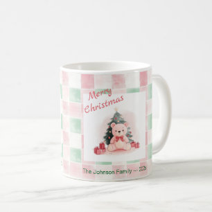 Rosa Nalle Kute jul Kaffemugg