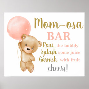 Rosa Nalle Momosa Pub Girl Poster