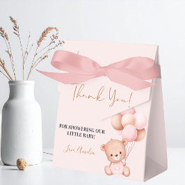 Rosa Nalle Oh Girl Balloon Baby Shower Presentaskar