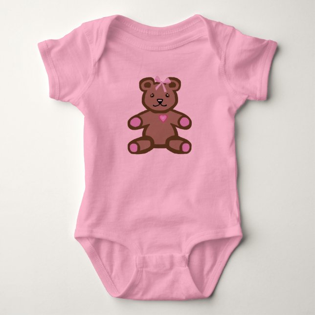 Rosa nalle tee shirt (Framsida)