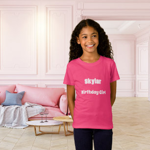 Rosa namn födelsedag t shirt