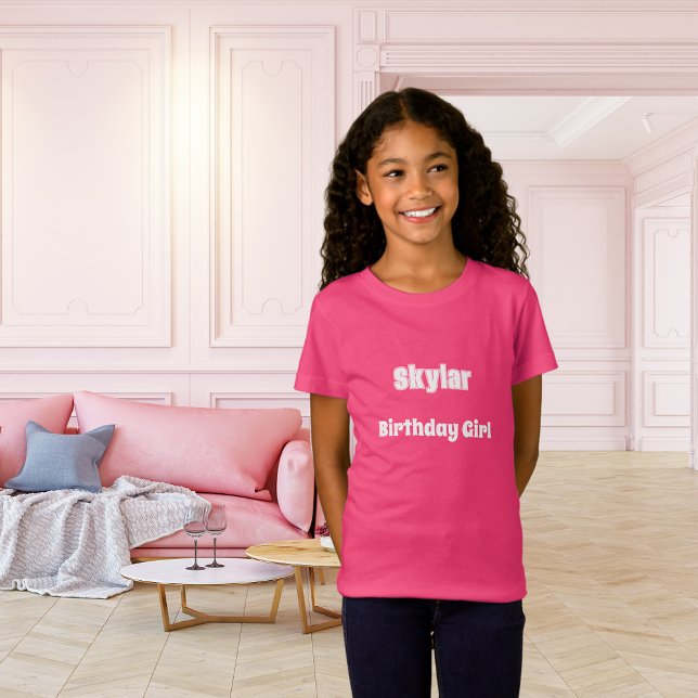 Rosa namn födelsedag t shirt (Skapare uppladdad)