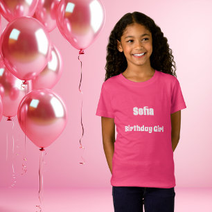 Rosa namn födelsedag t shirt