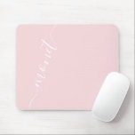Rosa Namn för handskriven Chic i trendig Musmatta<br><div class="desc">Trendig Chic Handskriven Namn Rosa Mouse Pad</div>