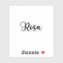 Rosa Namn - Handskriven calligrafi