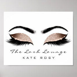 Rosa Namn Makeup Artist Beauty Studio Lash Poster