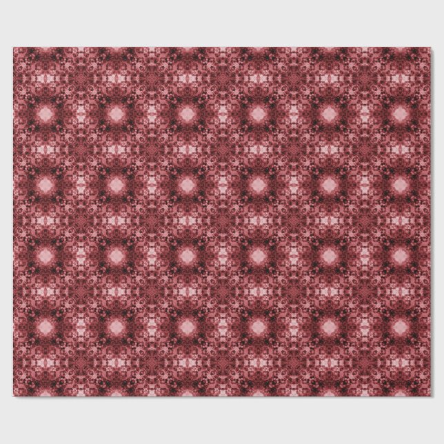 Rosa Namnteckning Goth Patterned Presentpapper (Platt)