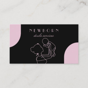 Rosa Nanny Babysitters, pediatriker Visitkort