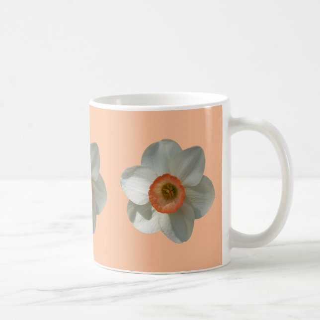 Rosa Narciss vårblomma Kaffemugg (Höger)