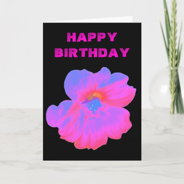 Rosa Nasturtium Anpassade Greeting Card Kort (Framsida)