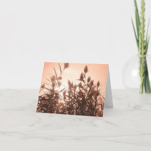 Rosa naturnotecard kort