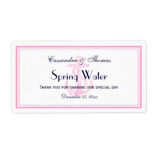 Rosa Nautical Anchor Rosa Framed H Vattenflaska Fraktsedel