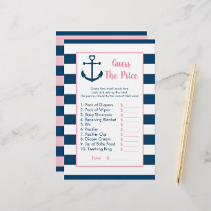 Rosa Navy Anchor gissar att det Prisa visningsspel
