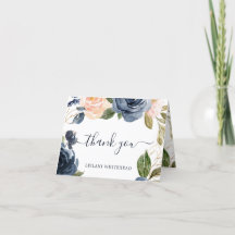 Rosa Navy Blommigt Baby Shower