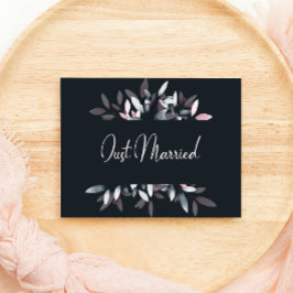 Rosa Navy Elegant Watercolor Blommig Nygift