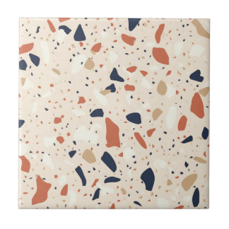 Rosa Navy Terrazzo Effect Kakelplatta