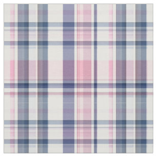 Rosa Navy White Preppy Madras Stil Play Sz6#3 Tyg