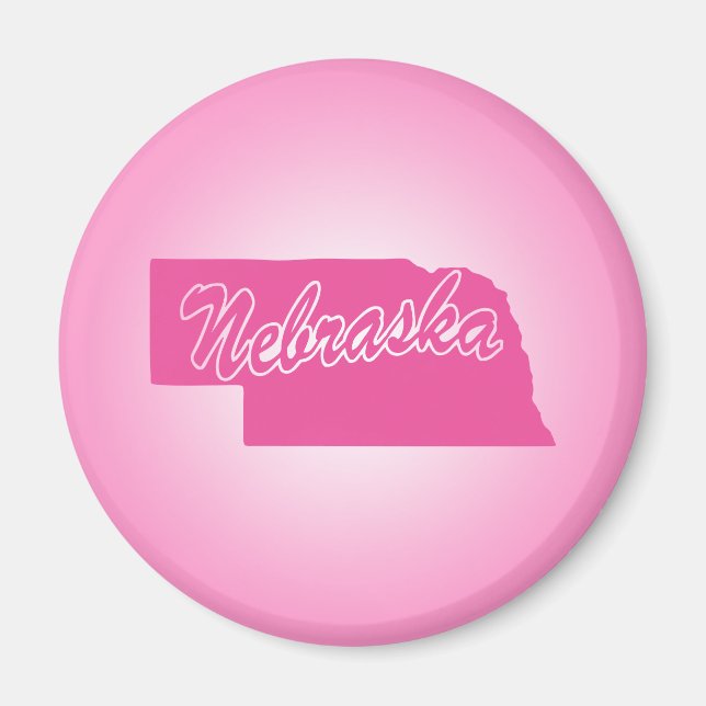 Rosa Nebraska Magnet (Framsidan)