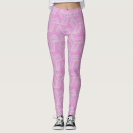 Rosa Nebula Dreamy Flow Seamless Mönster Leggings