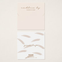 Rosa Necklace Visning Affärskort