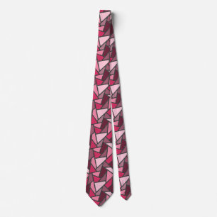 Rosa nedfläckad glas mönster slips