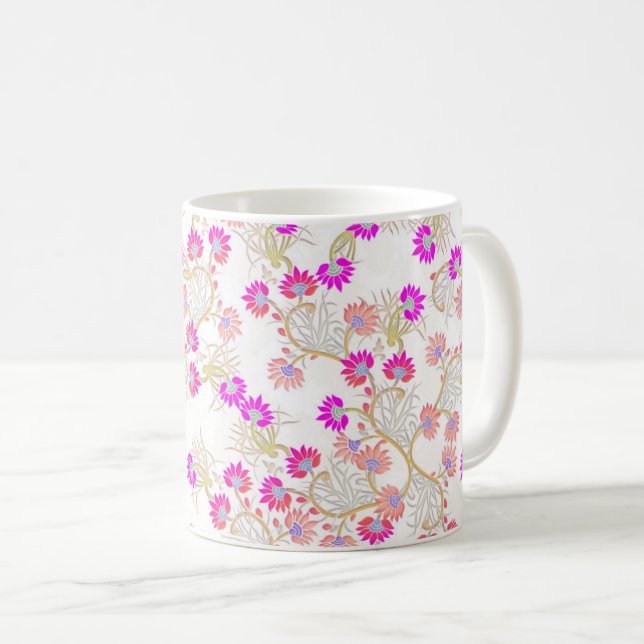 Rosa, nedre bakgrund kaffemugg (Framsida höger)