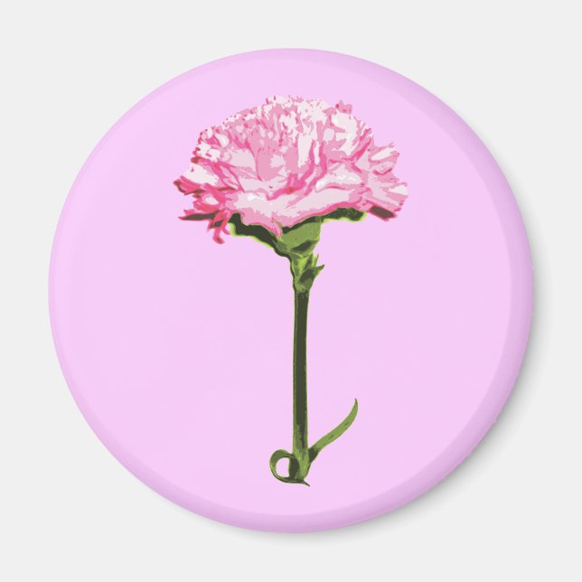 Rosa nejlika magnet (Framsidan)