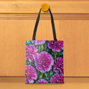 Rosa Nejlikor Bild Nr 3 Tote Bag Tygkasse