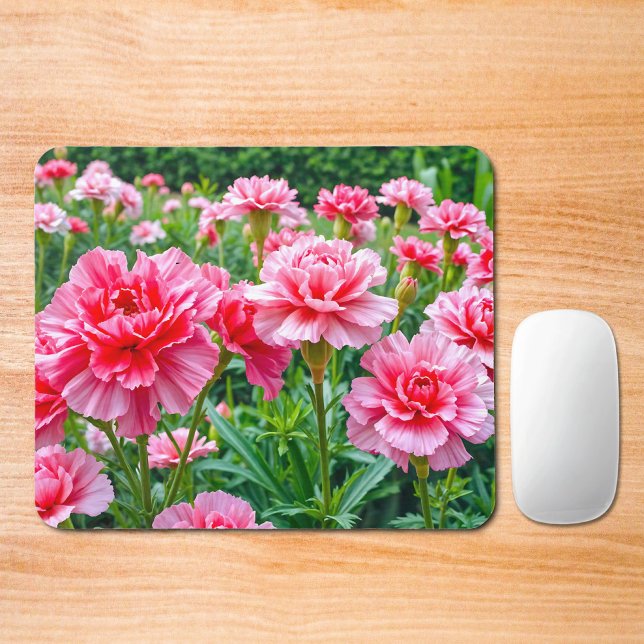 Rosa Nejlikor Musmattor (Mouse pad with pink carnations)
