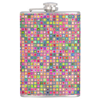 Rosa "nejlikor" Texturerade mosaikplattor Mönster Fickplunta