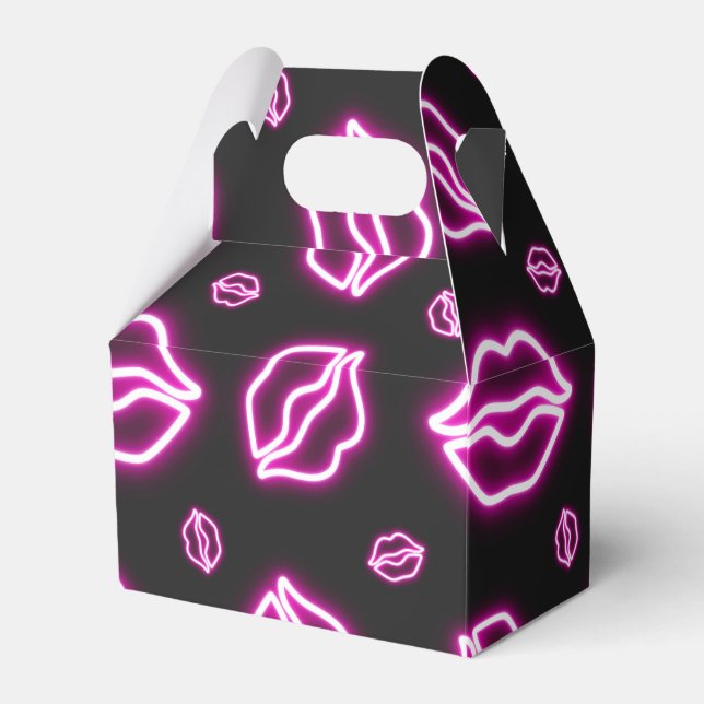 Rosa Neon Kiss Presentaskar (Framsidan Sidan)