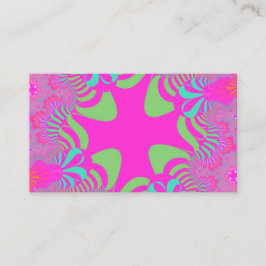 Rosa Neon Kor Visitkort