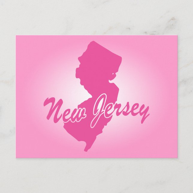 Rosa New Jersey-vykort Vykort (Framsida)