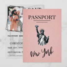 Rosa New York City Passport Spara datum