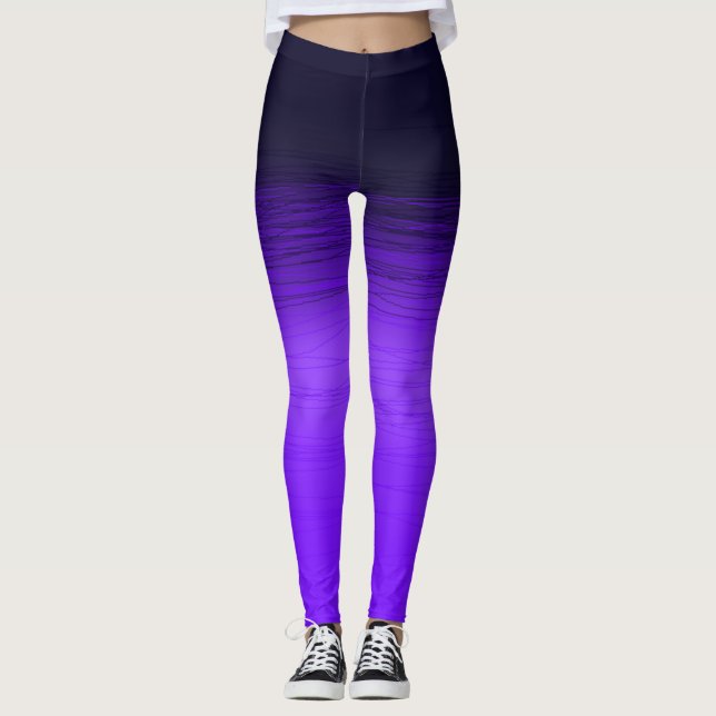 Rosa Night Vågar Leggings (Framsida)