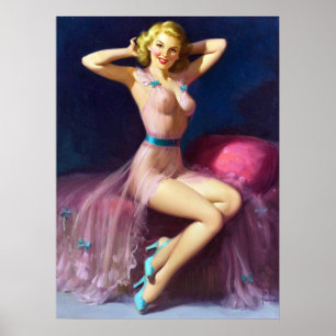 Rosa Nighty Pin Up Poster