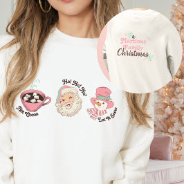 ROSA NOEL Anpassningsbar Vintage jultomten Familj T Shirt