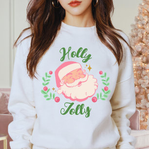 ROSA NOEL Anpassningsbar Vintage Santa jul Holly J T Shirt