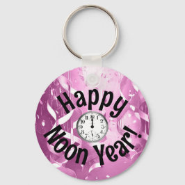 Rosa Noon-årets nyckelkedja för Kväll-familjen Par Nyckelring