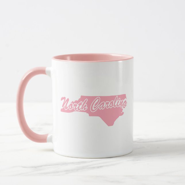 Rosa North Carolina-form Kopp (Vänster)