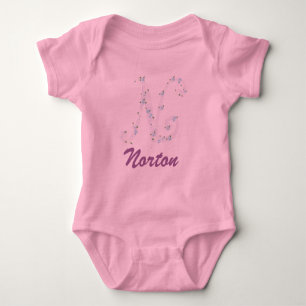Rosa Norton babyskjorta T-shirt