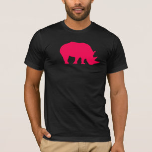 Rosa noshörning tee shirt