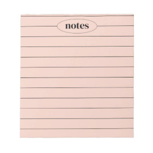 Rosa Notes Sleek & Modern Stationery Anteckningsblock