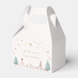 Rosa nötknäpparbalett baby shower förmånslådor presentaskar