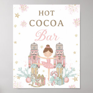 Rosa nötknäppare vinter Onederland het kakao-bar Poster